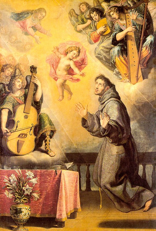 CARDUCHO, Vicente The Vision of St. Anthony of Padua sdf